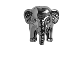 Christina Collect Elephant ring in black silver